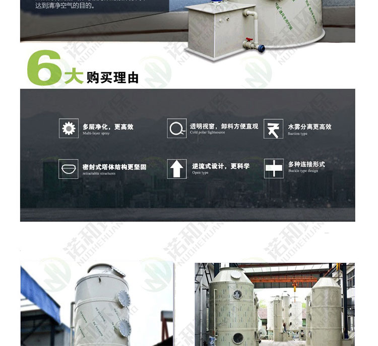 PP环保废气洗涤处理塔